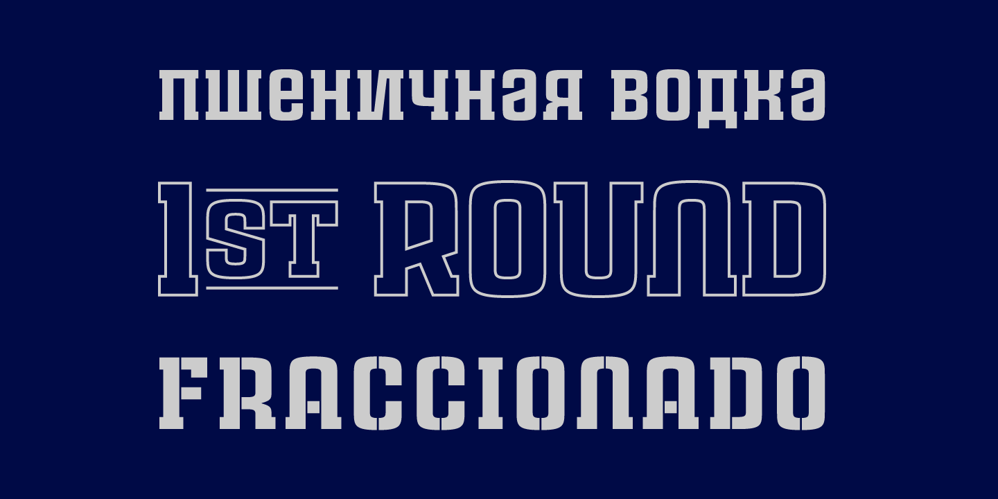 Rauda Slab Inline Unicase Font preview